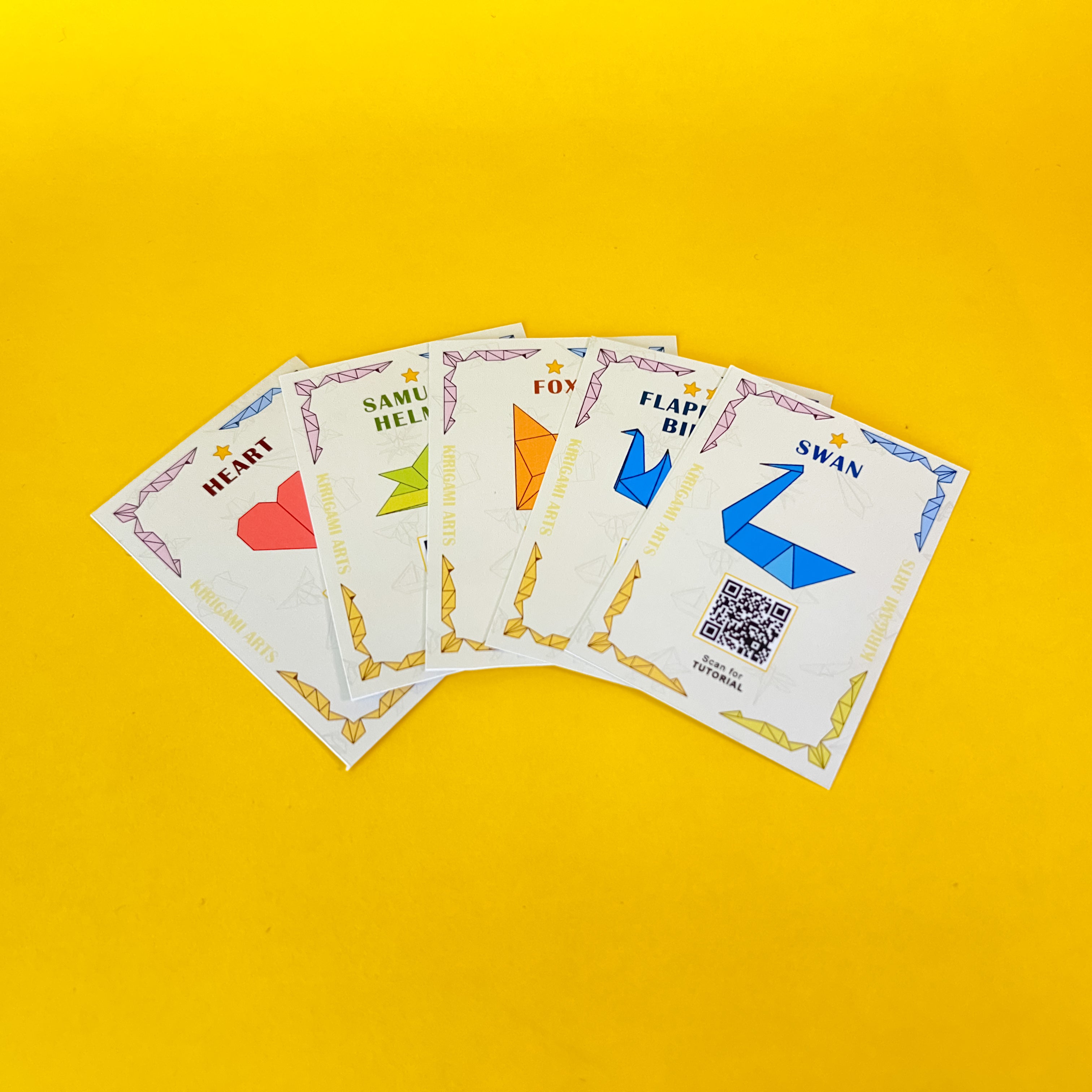 Origami DIY kit | Beginner part 1 | 5 Models | Coloured paper | Instructions | Video tutorial