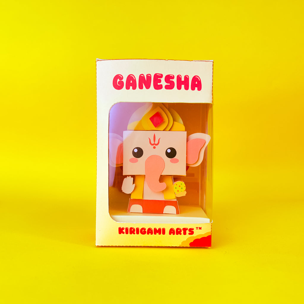 Paper Ganesha | Best fit for desk | Small Home Mandir