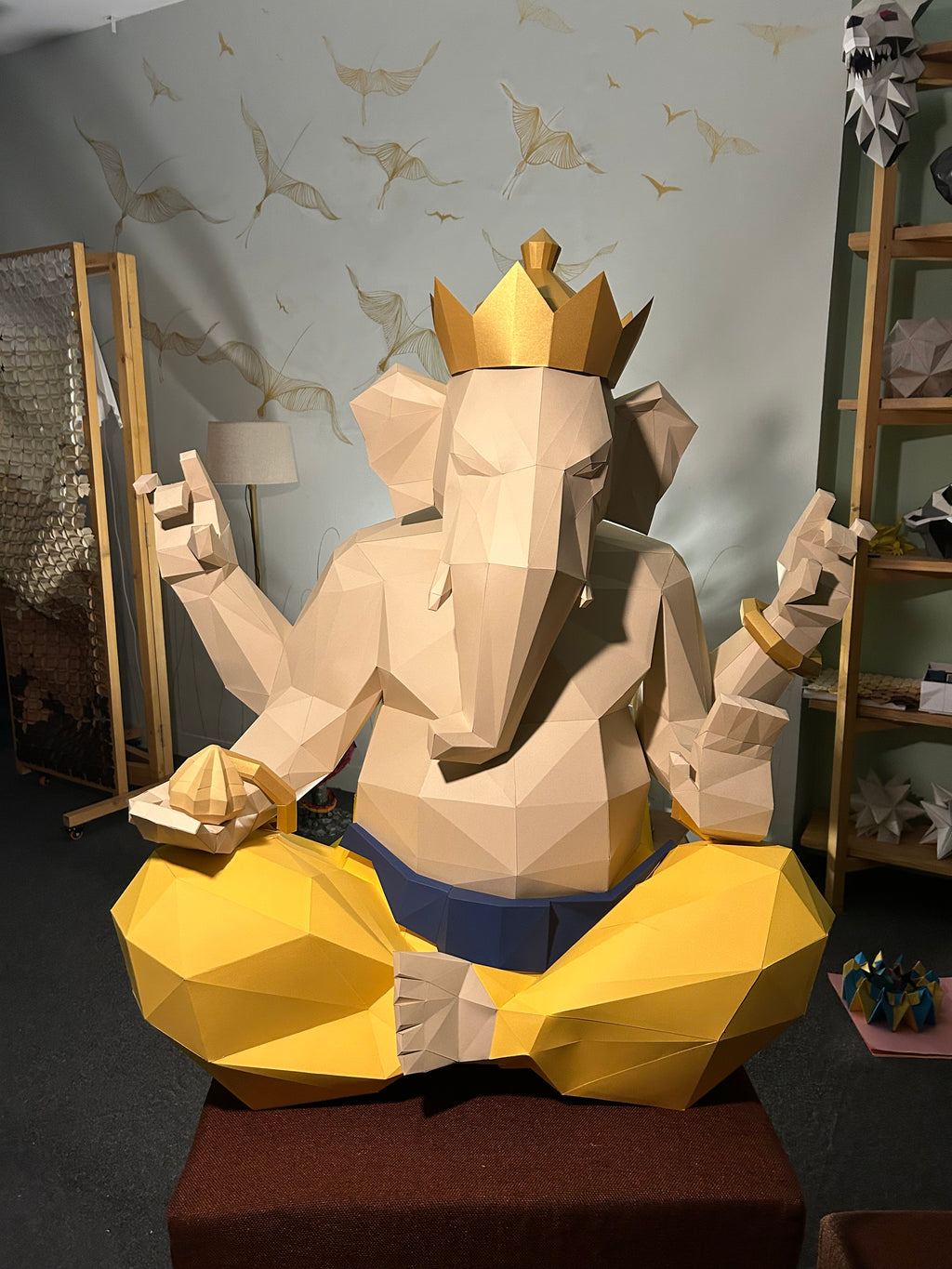 Grand Eco Ganesha | Handcrafted Paper Sculpture | 190+ hour